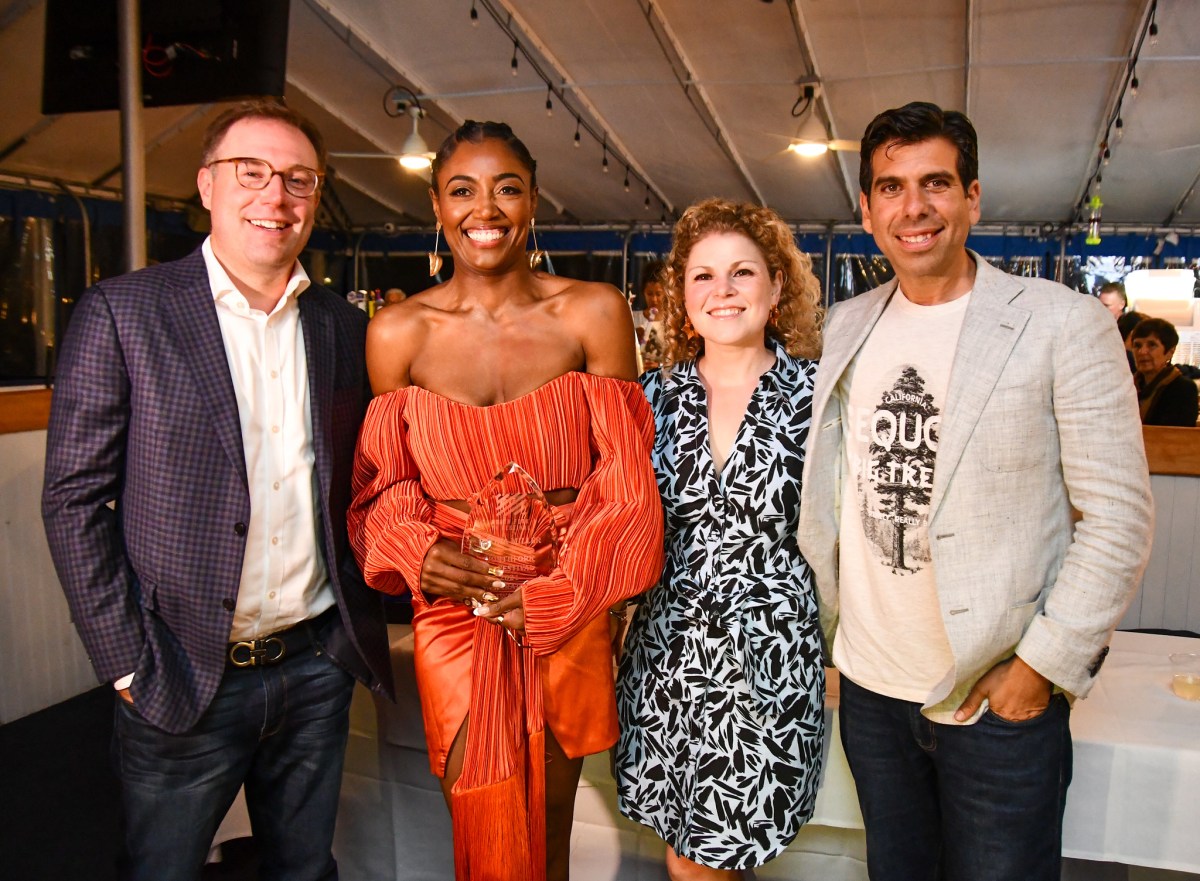 Image 1 Noah Doyle – Founder of NFTV, Patina Miller, Lauren Doyle – Founder or NFTV & Elias Plagianos – NFTV Artistic Director