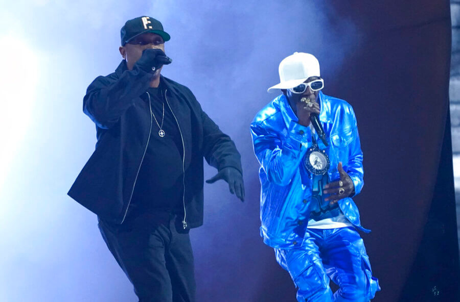 LI Rap Royalty Perform in Grammy Awards 50th Anniversary of HipHop Tribute