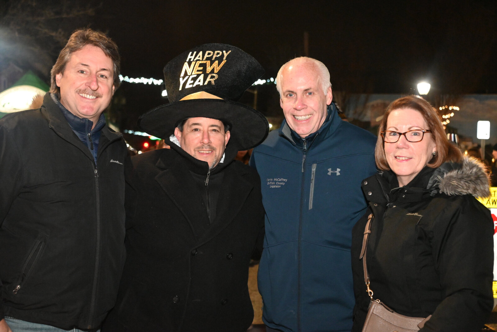 Huge Crowds at the Village of Lindenhurst New Year’s Eve 2024 Ball Drop