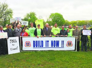 Residents rallied en mass to support the erection of a stadium for the New York Cosmos at Belmont Park.