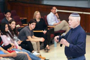 Holocaust survivor Alex Konstantyn shares his story of adversity and resiliency with students and faculty.