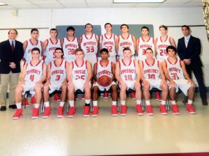 The Syosset boys basketball team