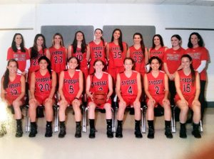 The Syosset girls basketball team