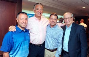 Pictured celebrating the success of ACLD’s Golf Outing during the event is ACLD Assistant Executive Director Robert Ciatto, President of the ACLD Board of Trustees Joseph Ortego, 2015 Golf Outing Honoree Jean-Pierre Lardoux, AIA, NCARB of Plainview-based Fusion Architecture and ACLD Executive Director Robert C. Goldsmith. Held at the Glen Head Country Club, the outing raised $94,685 to benefit ACLD, a nonprofit which provides support to more than 3,000 individuals with special needs on Long Island.