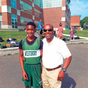 Jaden Sinclair with proud dad, Pablo.