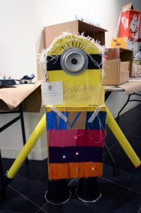 Westbury Middle School students made this 'minion'