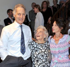 Joan Saltzman (center) with her children Eric and Mimi. Mrs. Saltzman’s late husband, the Hon. Arnold A. Saltzman, established one of the nation’s best collections of early 20th century modernist art. (Photo by Tab Hauser)