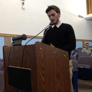 One of several Schreiber students who addressed the BOE last week