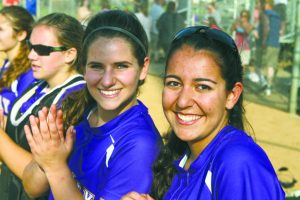 Seniors Dana Galgano and Danielle Sugar (Photos by Tom Gould)