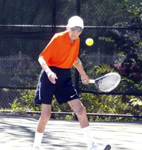 At 95, Bernie Kass regularly played tennis.