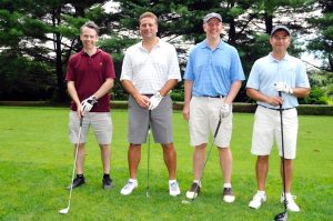 Pierre Noriega, Port Washington resident Noam Cohen, Wayde Bendes and John Flores.