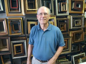 Ken Casser is skilled in framing and art preservation.