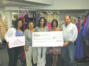 From left: Taline Eshaghof Sarraf, BID; Mariann Dalimonte, executive director of the BID; Jen Forman, Charlotte’s Closet founder and CEO; Dina De Giorgio, councilwoman and board member; and Scott Weil, BID