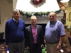 Great Neck Park District Commissioners Daniel M. Nachmanoff, Frank Cilluffo and Robert A. Lincoln, Jr., pose together after the votes were tallied.