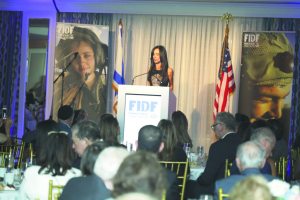 FIDF Long Island Annual Appreciation Evening Master of Ceremonies Michelle Ahdoot addressed the crowd of nearly 500 supporters from the community. (Photos by Aron Michael)