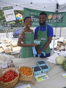 Fresh berries, tomatoes, melons, kale, corn and zucchini were among the offerings at the market. 