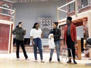 Students rehearse for their upcoming production. 