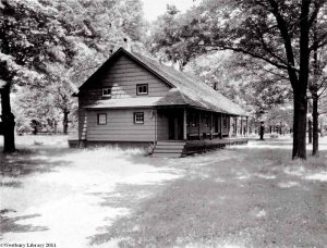 The Friends Meeting House circa 1920. (Photo courtesy of the Westbury Memorial Public Library)