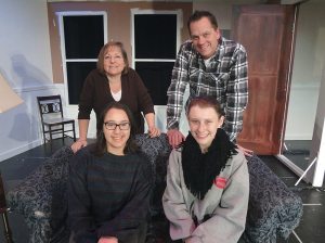 (Back row left to right) Joni Russo, Edward Brennan, with Gina Andro and Kristen Byron.