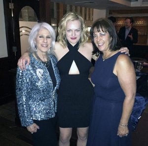 Jamie deRoy (producer), Elisabeth Moss (star), and Paula Kaminsky Davis (producer) of The Heidi Chronicles