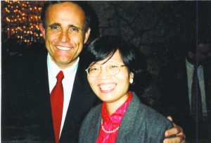 Lily with former Mayor Rudy Giuliani