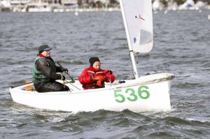 Pedro Lorson and Mimi Berry came in 5th in a very competitive IC Dinghy Fleet at the New Year Regatta. 