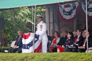 The Grand Marshal was Rear Admiral James Helis, USMS, USMMA Superintendent. 