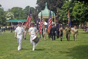 The march to the cemetery