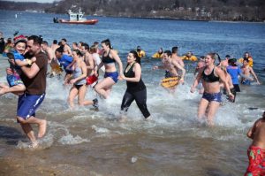 Brave souls take part in a recent Polar Plunge.