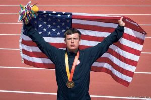 Mikey Brannigan at the August 2015 ParaPan Games in Toronto