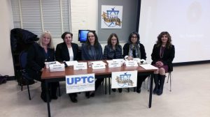 Pam Stark with Social Workers Malka Rahmanan, Oana Scholl, Joan Greenberg, Shahnaz Goldman and Rebecca Harounian Cohenmehr