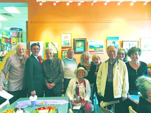 Ed Balcourt , Wayne Wink (Town of North Hempstead Town Clerk), and artists Charles Roth, Arnie Smalls, Brigitte Mueller, Candy Ingaglio, Mickey Drake, Albert Chen, Melba Molson, Nadia Tanal