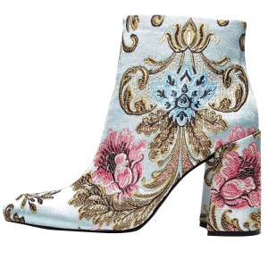 Shag Floral bootie