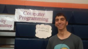 Aram Baghdassarian at the Computer Club booth