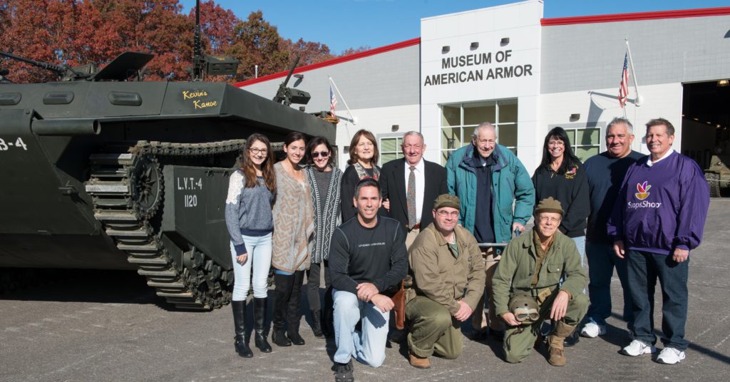 Ted Miele, 80 (in jacket and tie), his brother, Neil, age 90, and three generations of the Miele family;  Wantagh