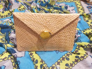 Tina Demel straw clutch