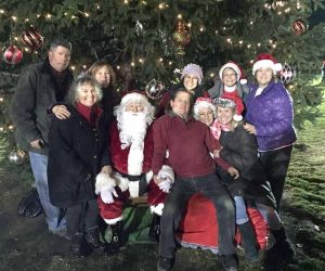 The 19th Annual Christmas Tree Lighting Committee with Santa and Mrs. Claus, of course.