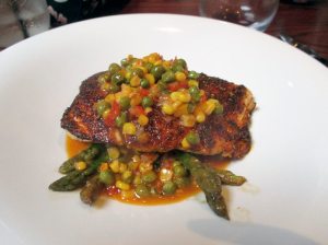 Cajun blackened halibut