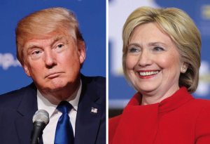 Hillary Clinton and Donald Trump faced off at the first presidential debate at Hofstra on Monday.