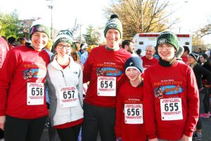 The Flynns of Port Washington, from left: Stephanie, Mia, Jim (Dad), Megan and Jimmy