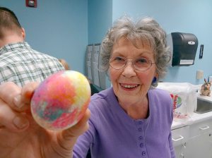 Marguerite Snider holds art lectures at the Massapequa library. (Photo by Chris Boyle)