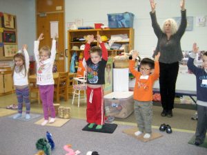 Students learned many skills in yoga classes.