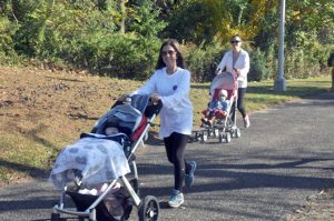 Two mothers participating in the 2014 Run/Walk