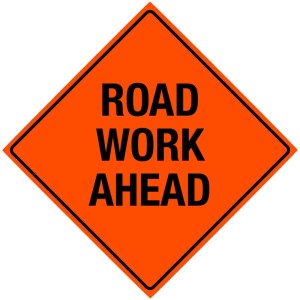 road work ahead