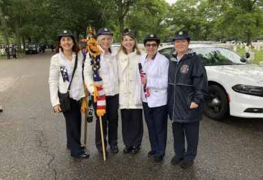 American Legion Auxiliary Color Guard at Long Island National Cemetery