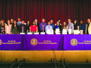 Twenty-six of Sewanhaka Central High School's CTE students were inducted into the National Technical Honor Society. 