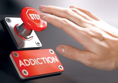 Psychology concept, Stop Addiction or Dependence