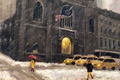 Eri Suzuki “Fifth Avenue Presbyterian Church “ Oil on canvas 11X14-web