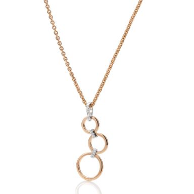 Fortunoff linked circles pendant