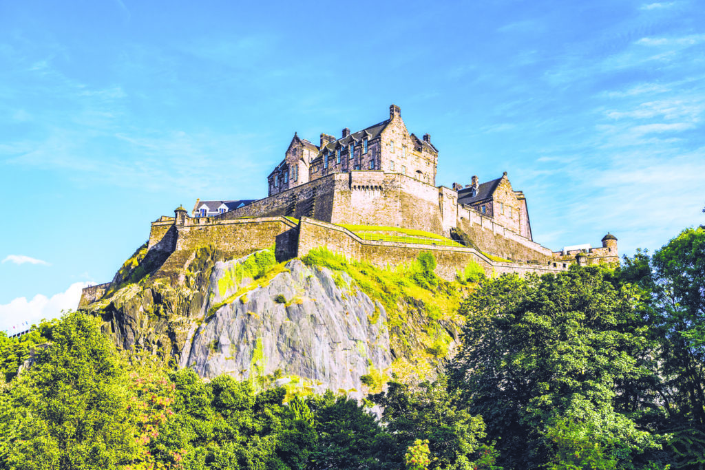 Edinburgh Castle in Scotland UK